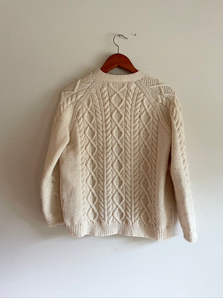 Vintage Cable Knit Cardigan